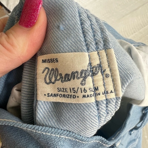 Vintage 60’s Wrangler Women’s Jeans Made in the USA size 15/16  Small/medium - Picture 7 of 15